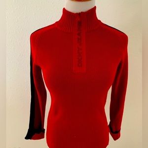 DKNY JEANS red womens sweater